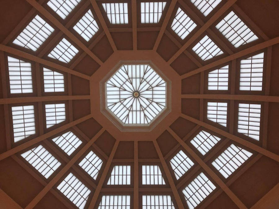 図書館の天井